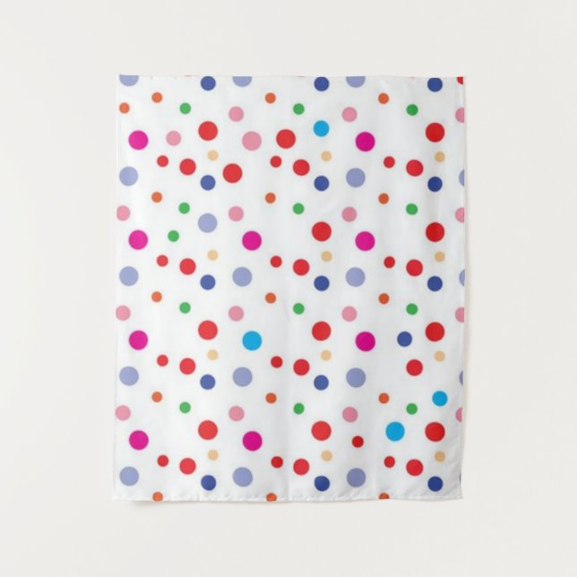 Polka-Punktmuster Wandteppich (Vorderseite)