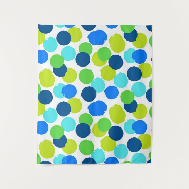 Polka-Punktmuster Wandteppich (Vorderseite)