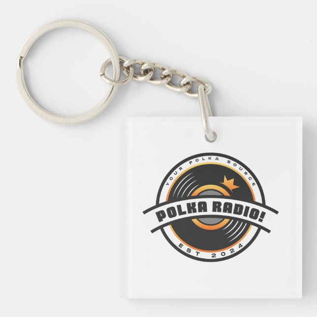 Polka Radio Acrylic Keychain Schlüsselanhänger (Vorderseite)