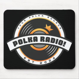 Polka Radio Mousepad (Black)