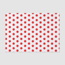 Polka Red Dots Papiertücher drucken
