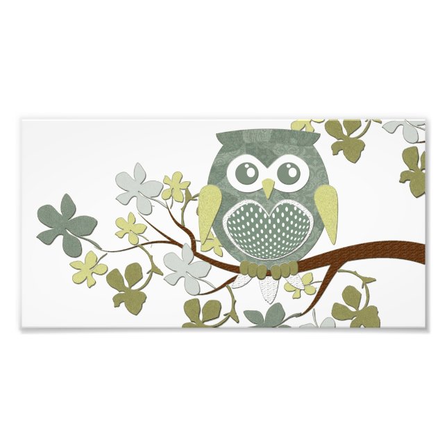 Polka Tree Owl Foto Erweiterung (Vorne)