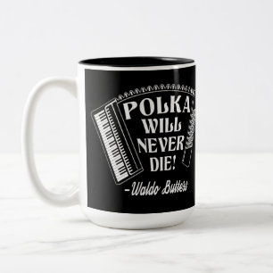 Polka wird niemals Dresdenfans Die Zweifarbige Tasse