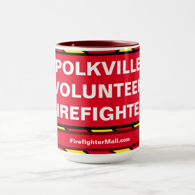 POLKVILLE VOLUNTEER FIREFIGHTER Tasse (Zentrum)