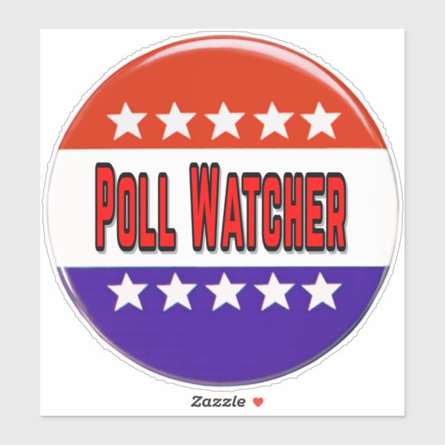 Poll Watcher Aufkleber (Blatt)