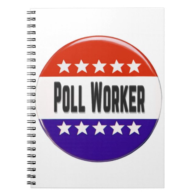 Poll Worker Notizblock (Vorderseite)