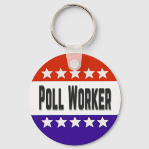 Poll Worker Schlüsselanhänger
