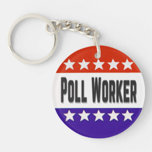 Poll Worker Schlüsselanhänger