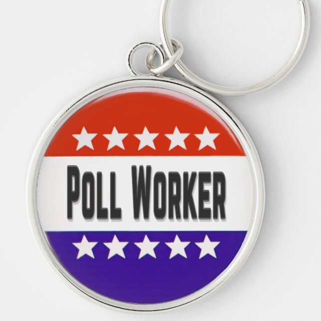 Poll Worker Schlüsselanhänger (Vorne)