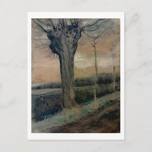 Pollard-Weide Van Gogh Feinmalerei Postkarte