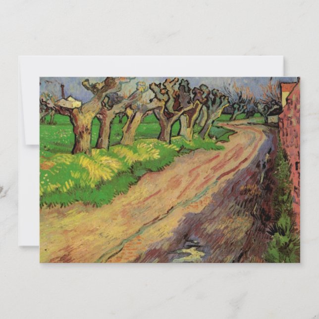 Pollard Willows von Vincent van Gogh Einladung (Vorderseite)