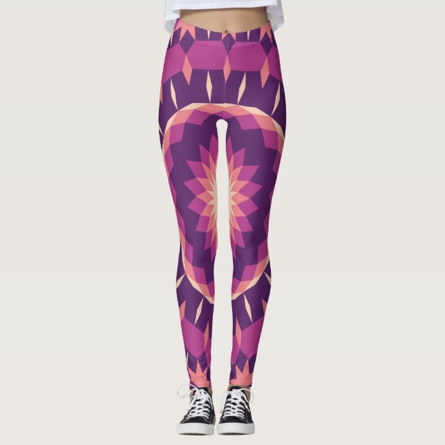 Pollen-Kachelungsmuster Leggings (Vorderseite)