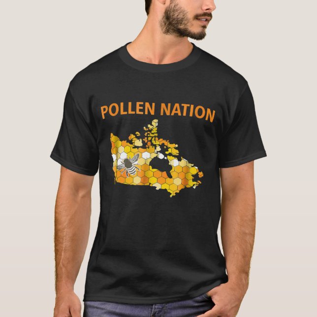 Pollen Nation Canada Beekeeper and Beekeeping T-Shirt (Vorderseite)
