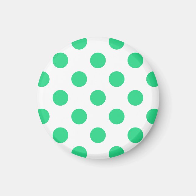 Pollenköpfe aus Grün und Weiß Magnet (Vorne)