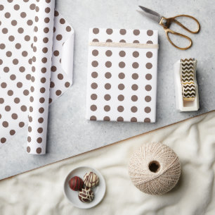 Pollenmuster in braun und weiß geschenkpapier