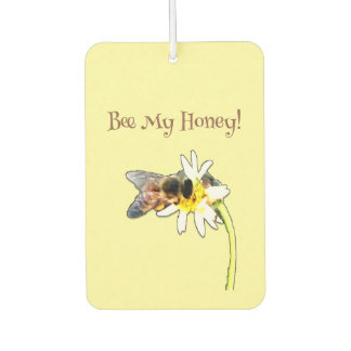Pollinating Bumble Bee on a Flower Customized Autolufterfrischer