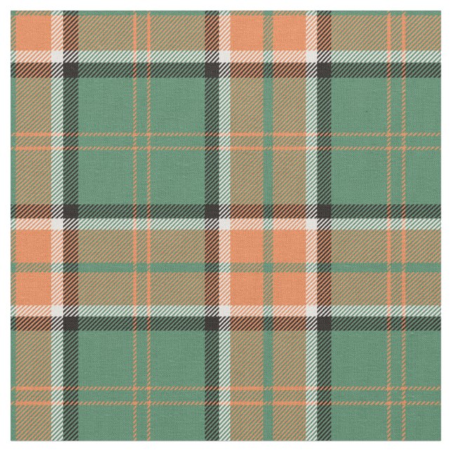 Pollocktartan-Druck Stoff (Nahaufnahme)