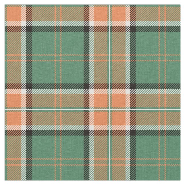 Pollocktartan-Druck Stoff (Nahaufnahme)