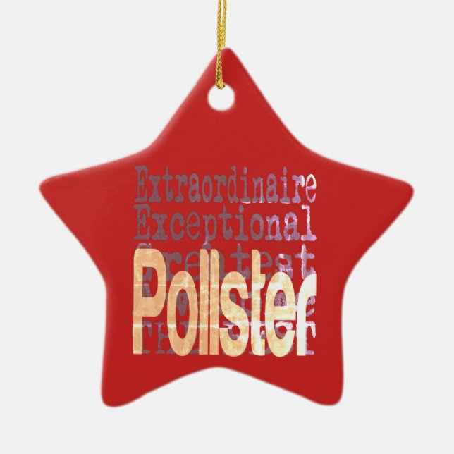 Pollster Extraordinator Keramik Ornament (Vorne)