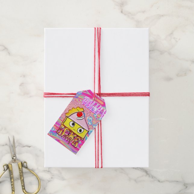 Polly Cake - Tortina - Geschenkanhänger (Mit Garn)