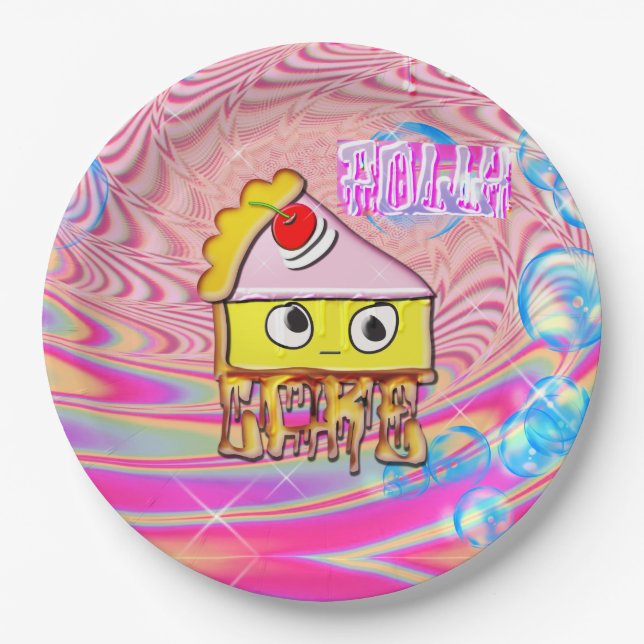 Polly Cake - Tortina - Pappteller (Vorderseite)