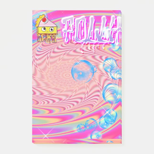 Polly Cake - Tortina - Post-it Klebezettel (Vorderseite)