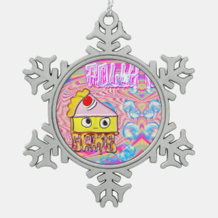 Polly Cake - Tortina - Schneeflocken Zinn-Ornament