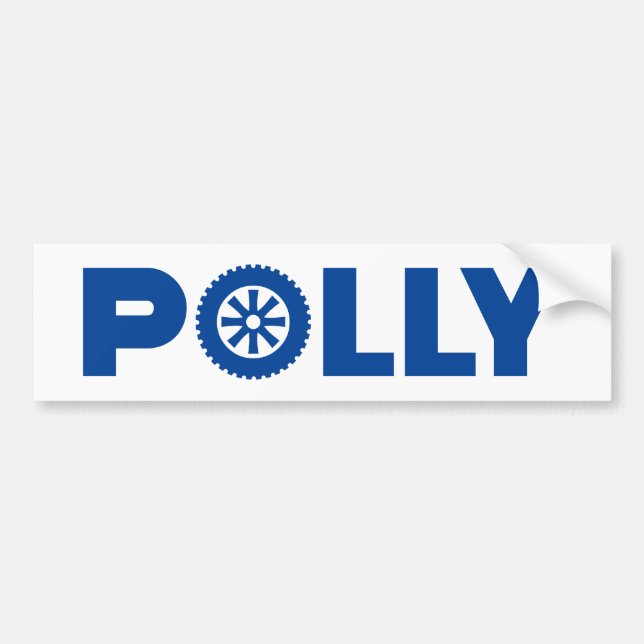 Polly Petrol Head Autoaufkleber (Vorne)