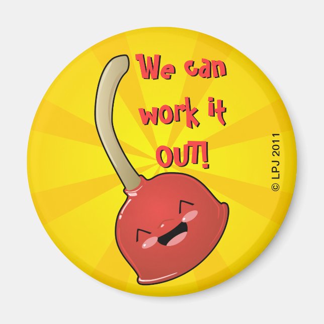 Polly Plunger Magnet (Vorne)