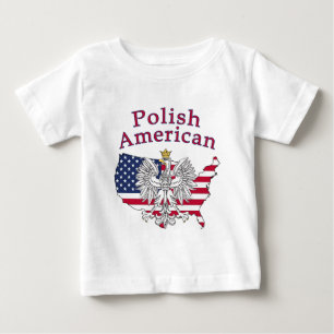 Polnisch-Amerikanische Karte Baby T-shirt