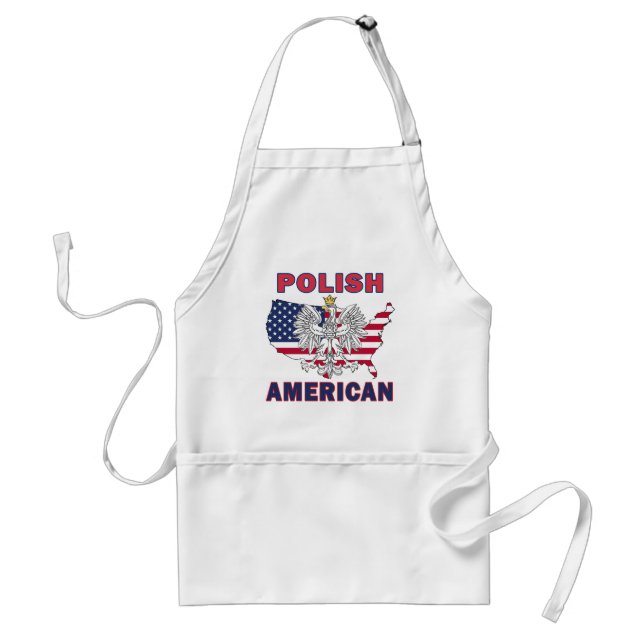 Polnisch-Amerikanische Karte Schürze (Vorne)