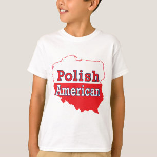 Polnisch-Amerikanische Karte T-Shirt
