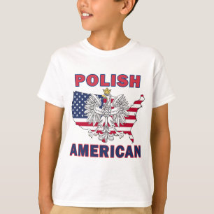 Polnisch-Amerikanische Karte T-Shirt