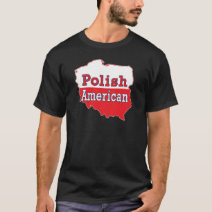 Polnisch-Amerikanische Karte T-Shirt