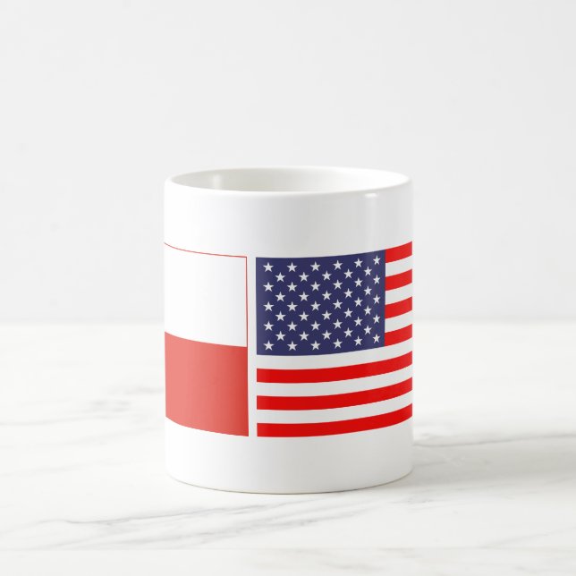 Polnisch-amerikanische Tasse für Kaffee (Mittel)