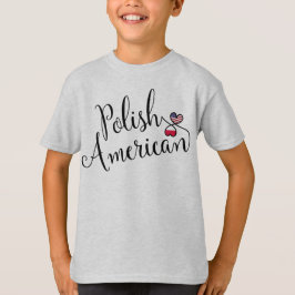 Polnisch amerikanisches T-Shirt für Herzklopfen