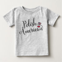 Polnisch amerikanisches T-Shirt für Herzklopfen