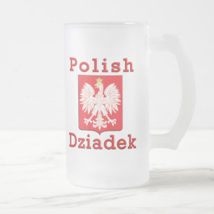 Polnisch Dziadek Eagle Mattglas Bierglas