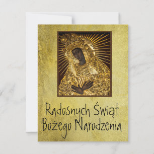 Polnisch Frohe Weihnachten Jungfrau Maria