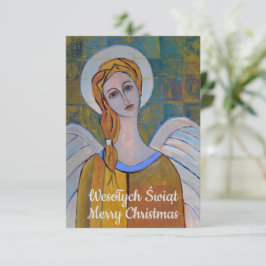 Polnisch Frohe Weihnachten Wesołych Świąt Angel
