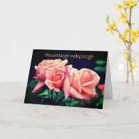 Polnisch Geburtstag Sto Lat Rosenknospe Floral