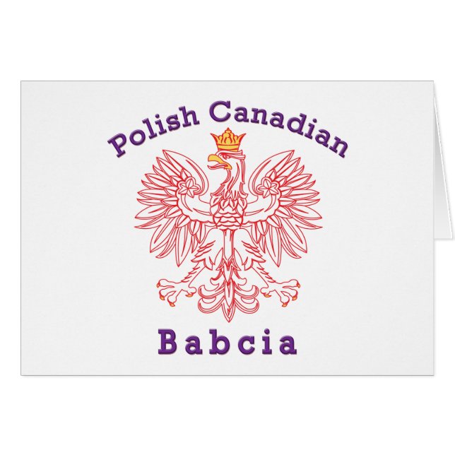 Polnisch-Kanadier Eagle Babcia (Vorderseite (Horizontal))
