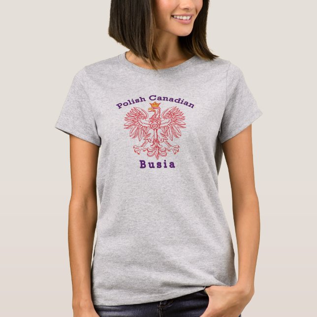 Polnisch-Kanadier Eagle Busia T-Shirt (Vorderseite)