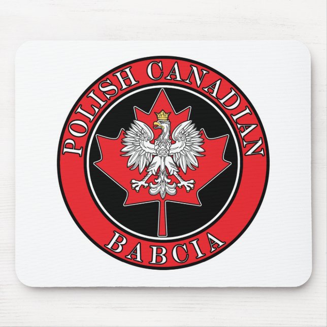 Polnisch-Kanadier Maple Leaf Babcia Mousepad (Vorne)