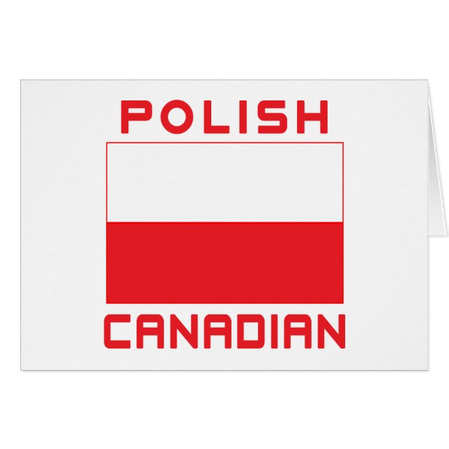 Polnisch-kanadische Polnische Flagge (Vorderseite (Horizontal))