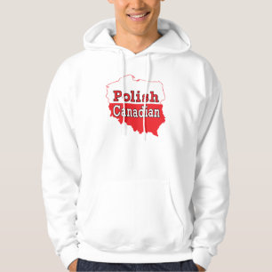 Polnisch-Kanadische Polnische Karte Hoodie