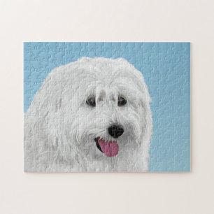 Polnisch Lowland Sheepdog Malerei - Original Hund Puzzle