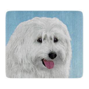 Polnisch Lowland Sheepdog Malerei - Original Hund Schneidebrett