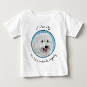 Polnisch Lowland Sheepdog Painting - Hundekunst Baby T-shirt