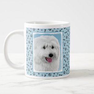 Polnisch Lowland Sheepdog Painting - Hundekunst Jumbo-Tasse